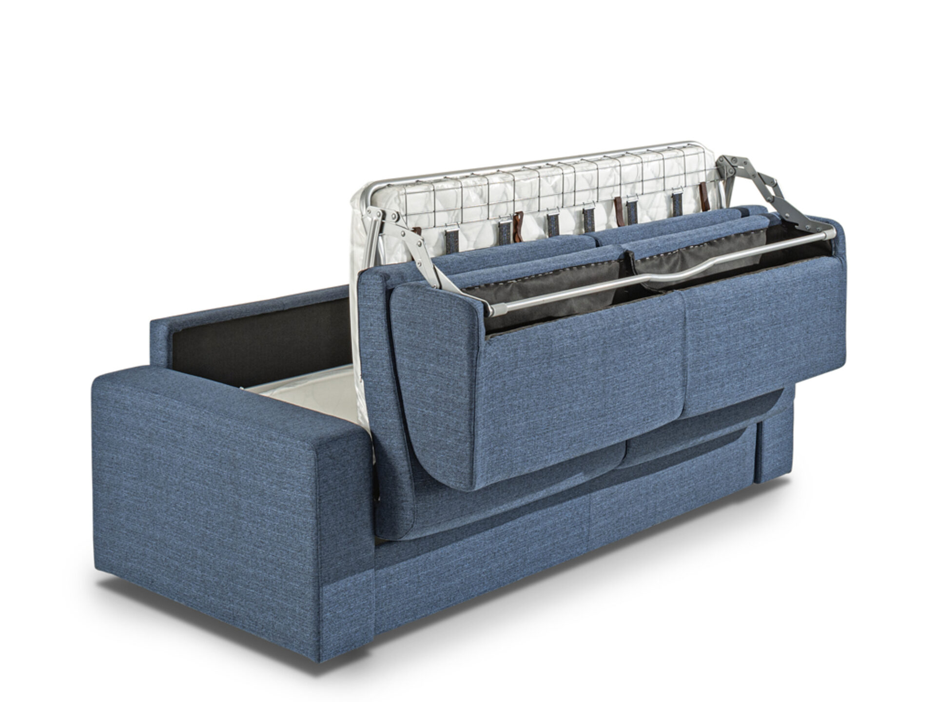 Canapea extensibilă cu saltea de 18 cm din textil bucle modern Canapea extensibilă cu saltea de 18 cm din textil bucle modern