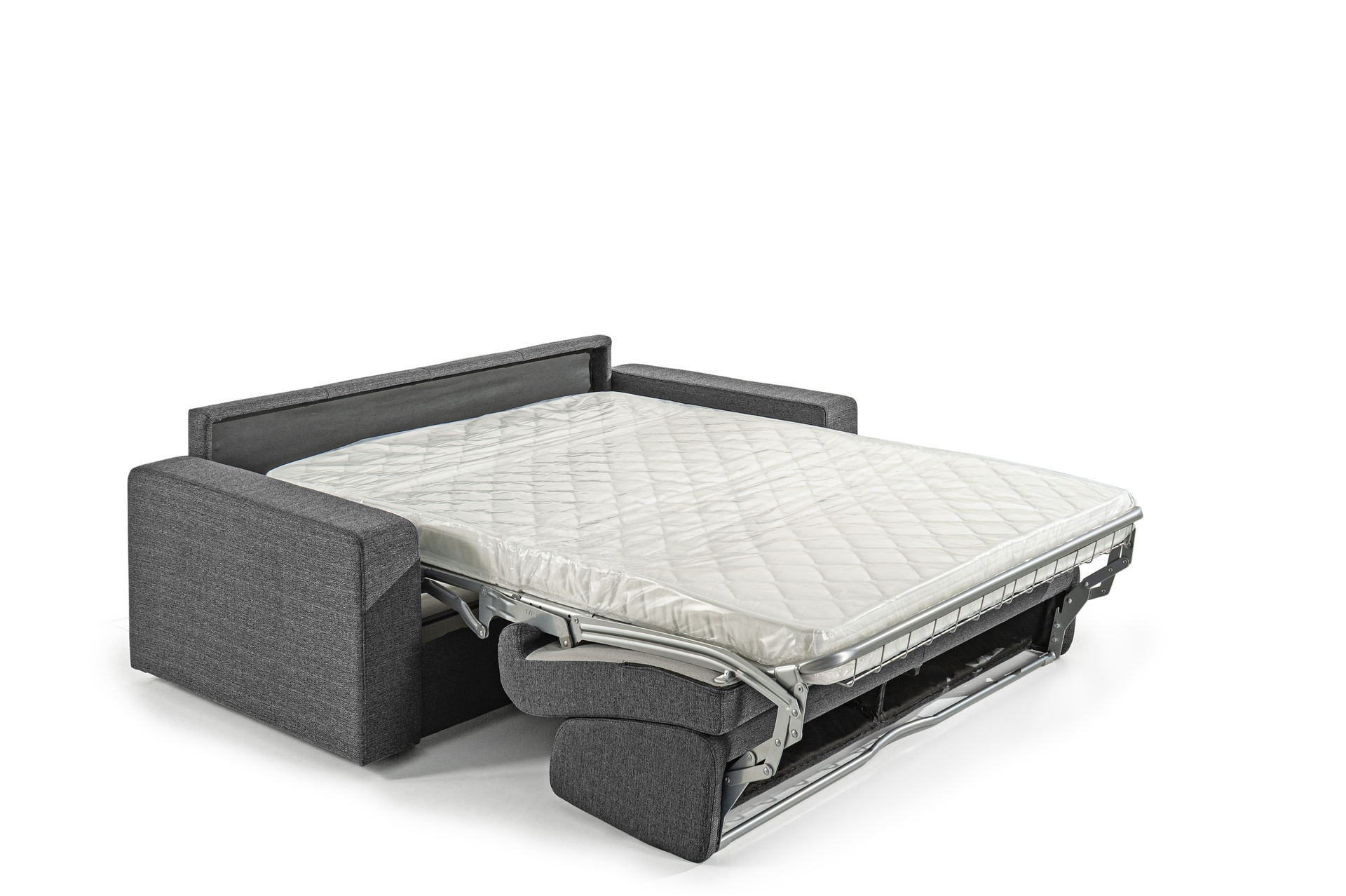 Canapea extensibilă cu saltea de 18 cm comodă gri Canapea extensibilă cu saltea de 18 cm comodă gri