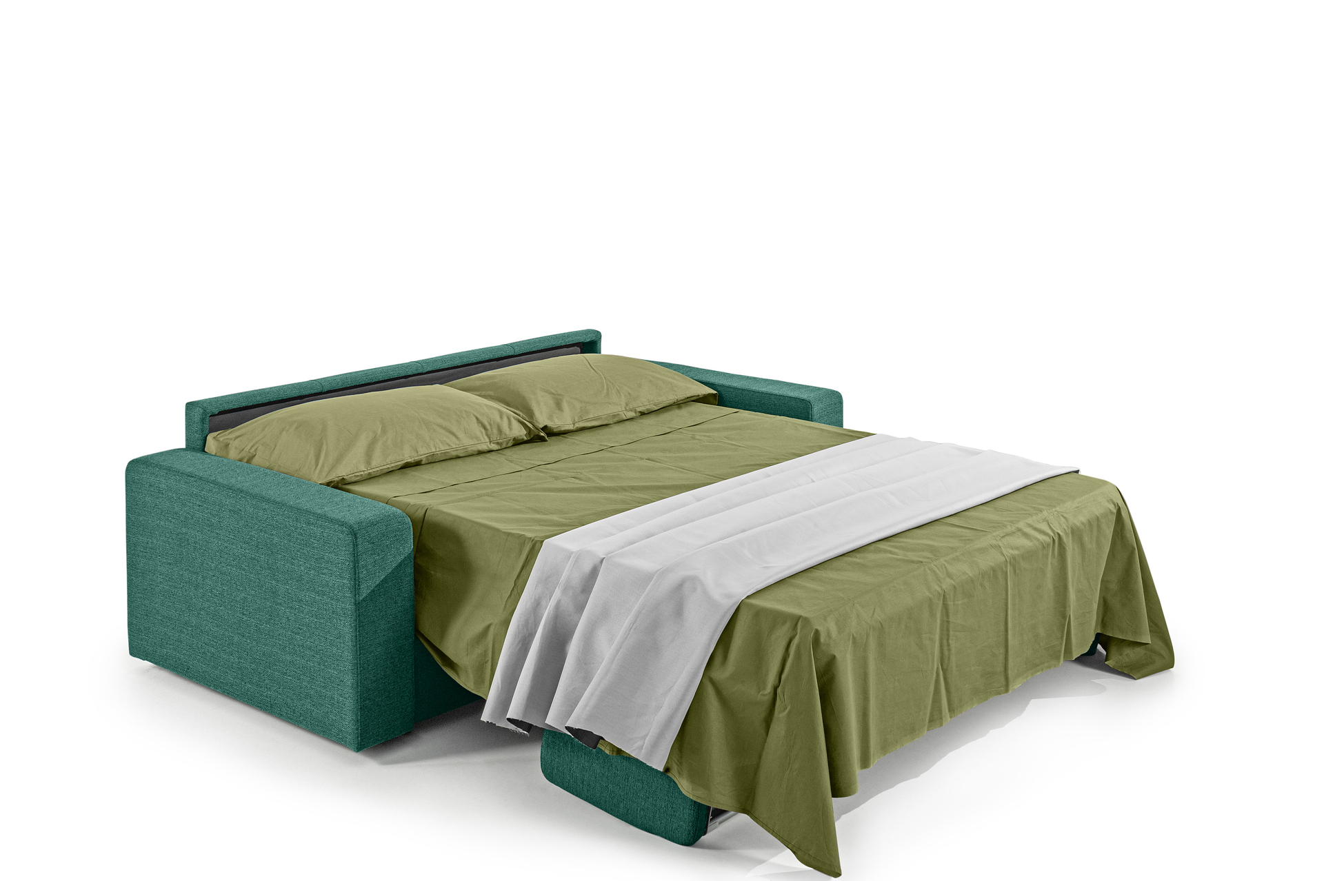 Canapea extensibilă cu saltea de 18 cm comodă verde Canapea extensibilă cu saltea de 18 cm comodă verde
