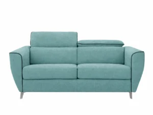 Canapea extensibila de 2,3 locuri modernă din textil rezistent si saltea albastru Canapea extensibila de 2,3 locuri modernă din textil rezistent si saltea albastru