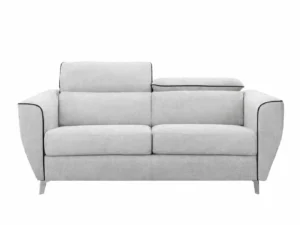 Canapea extensibila de 2,3 locuri modernă din textil rezistent si saltea gri deschis Canapea extensibila de 2,3 locuri modernă din textil rezistent si saltea gri deschis