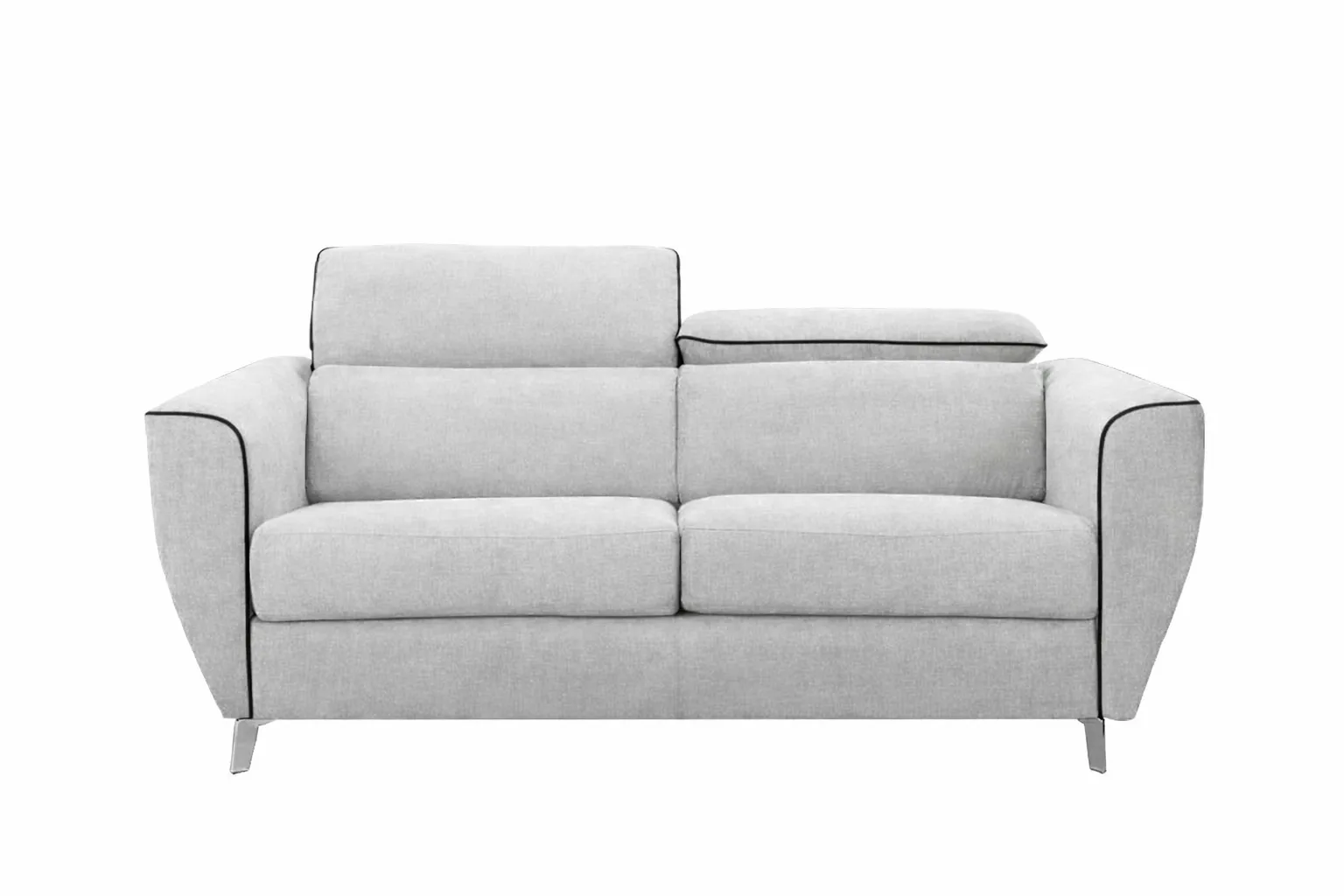 Canapea extensibila de 2,3 locuri modernă din textil rezistent si saltea gri deschis Canapea extensibila de 2,3 locuri modernă din textil rezistent si saltea gri deschis