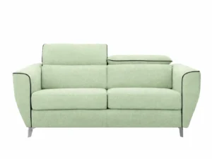 Canapea extensibila de 2,3 locuri modernă din textil rezistent si saltea verde pal Canapea extensibila de 2,3 locuri modernă din textil rezistent si saltea verde pal