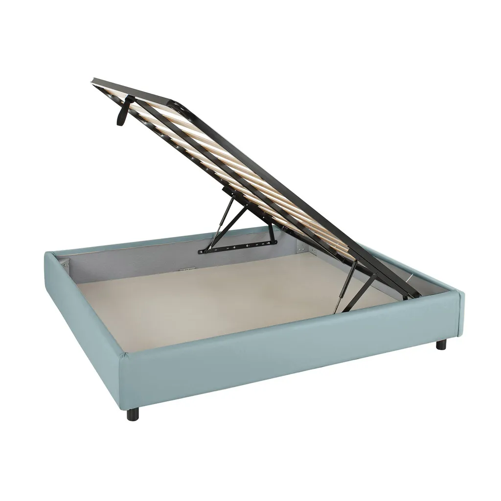 Pat dormitor 180x200 cu tablie înaltă și design elegant Pat dormitor 180x200 cu tablie înaltă și design elegant