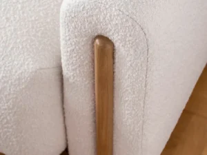 Canapea bej extensibilă arcadova cu spațiu de depozitare și textura bucle Canapea bej extensibilă arcadova cu spațiu de depozitare și textura bucle