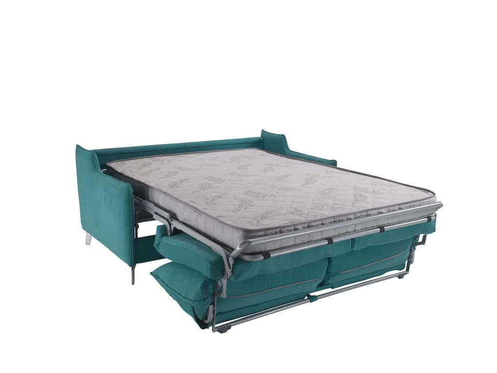 Canapea extensibila de 2 locuri modernă din textil rezistent si saltea Canapea extensibila de 2 locuri modernă din textil rezistent si saltea