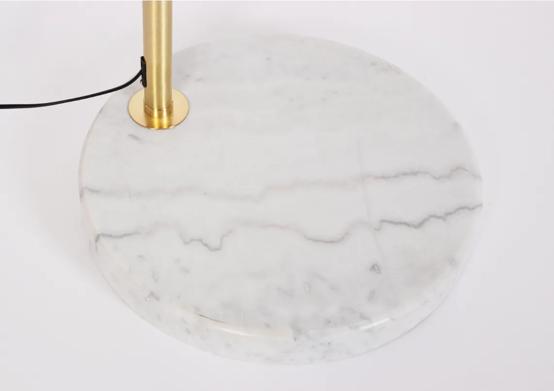 NEW CLASS GOLD MARB WH RAD200 FLOOR LAMP (3) NEW CLASS GOLD MARB WH RAD200 FLOOR LAMP (3)