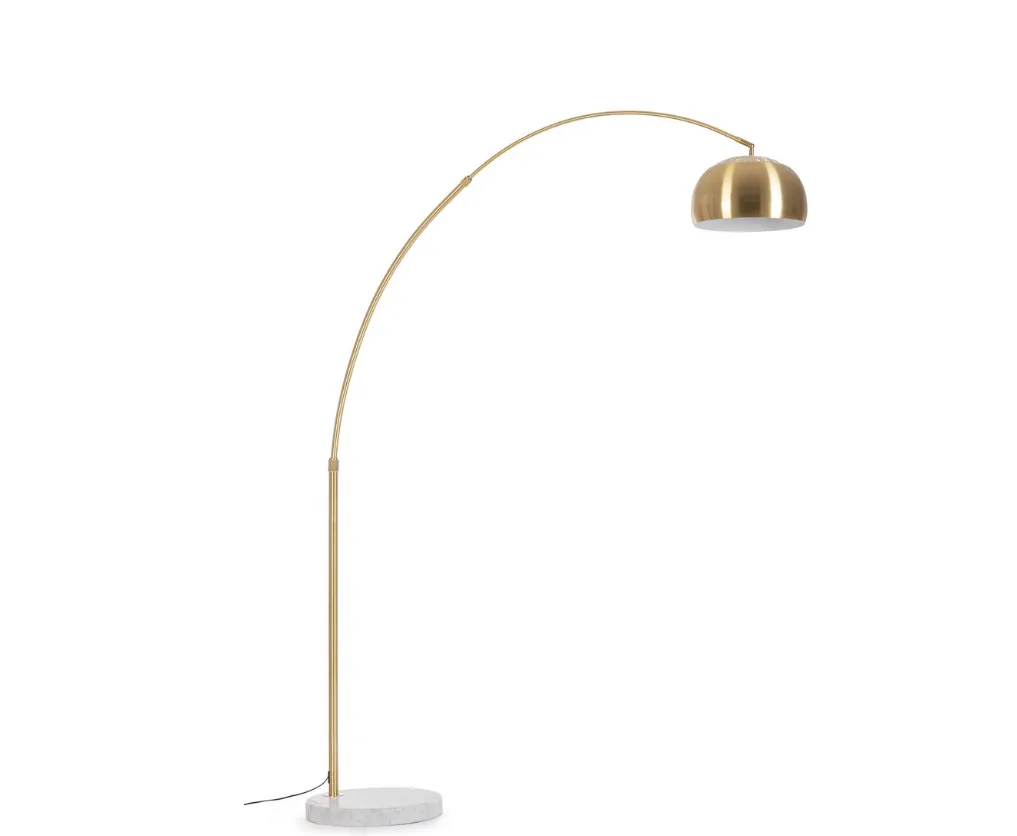 NEW CLASS GOLD MARB WH RAD200 FLOOR LAMP