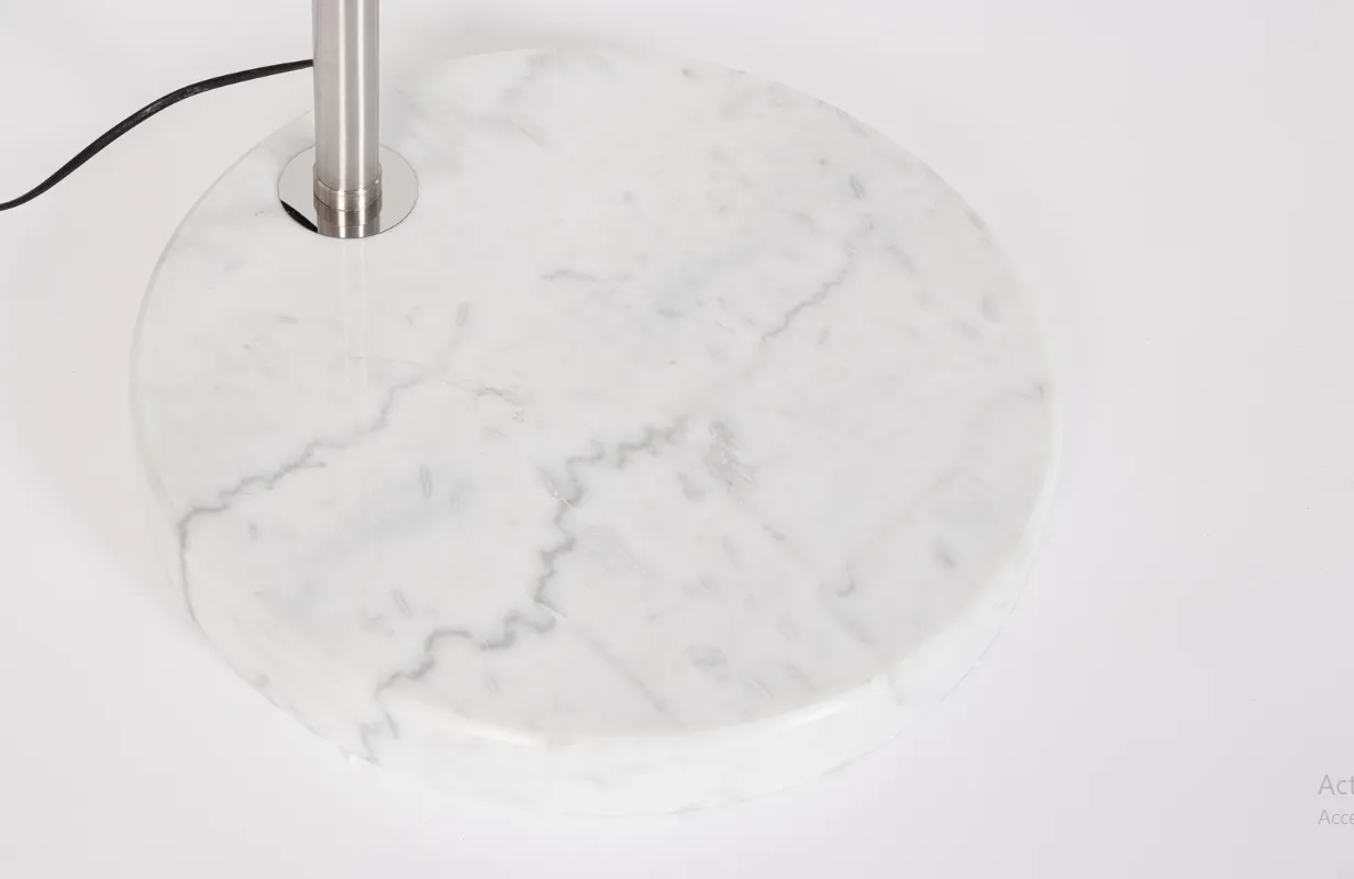 NEW CLASS SILV MARB WH RAD200 FLOOR LAMP (3) NEW CLASS SILV MARB WH RAD200 FLOOR LAMP (3)
