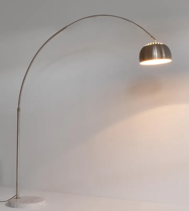 NEW CLASS SILV MARB WH RAD200 FLOOR LAMP (5) NEW CLASS SILV MARB WH RAD200 FLOOR LAMP (5)