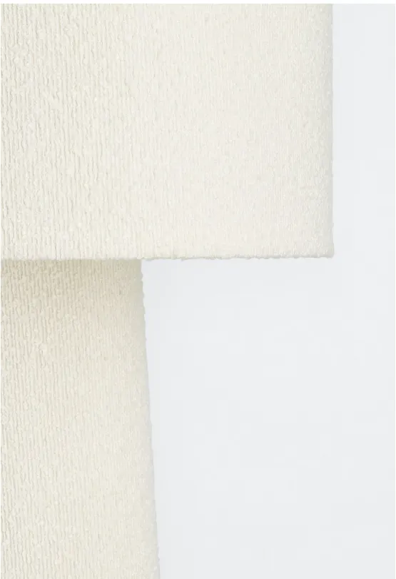 RADHA BEIGE BOUCLÉ FLOOR LAMP H130 (2) RADHA BEIGE BOUCLÉ FLOOR LAMP H130 (2)