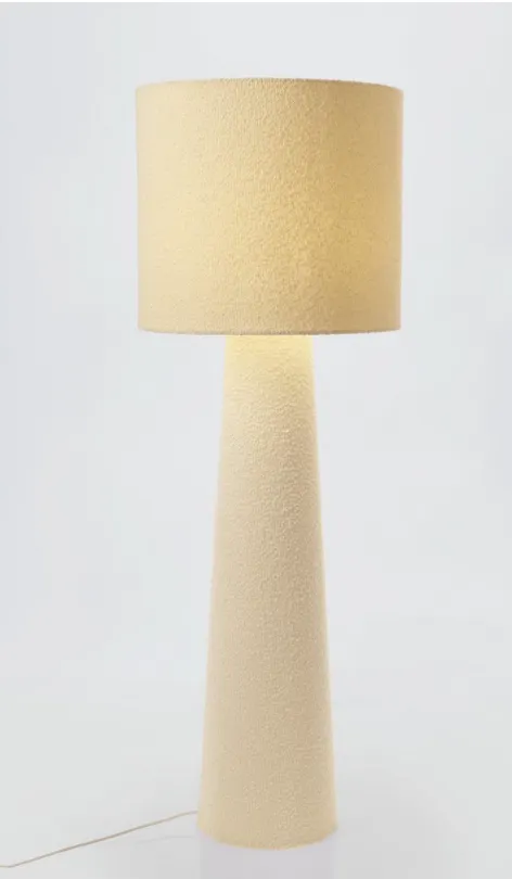 RADHA BEIGE BOUCLÉ FLOOR LAMP H130 (3) RADHA BEIGE BOUCLÉ FLOOR LAMP H130 (3)