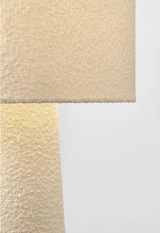 RADHA BEIGE BOUCLÉ FLOOR LAMP H130 (4) RADHA BEIGE BOUCLÉ FLOOR LAMP H130 (4)
