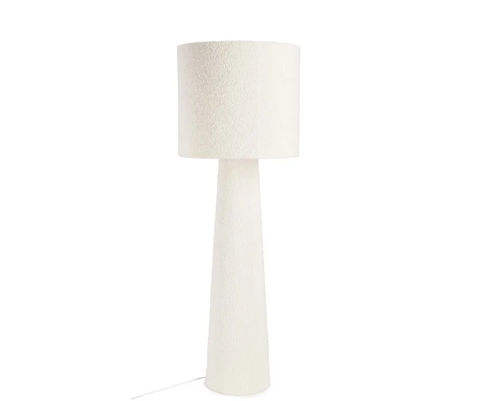 RADHA BEIGE BOUCLÉ FLOOR LAMP H130