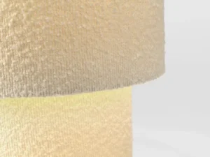 RADHA RO BEIGE BOUCLÉ TABLE LAMP H39 (4)