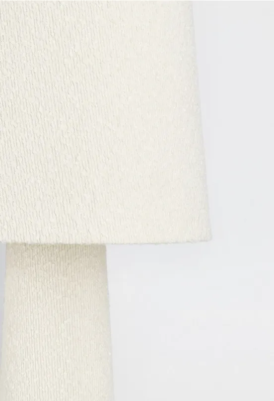 RADHA SHAPE BEIGE BOUCLÉ FLOOR LAMP H120 (2) RADHA SHAPE BEIGE BOUCLÉ FLOOR LAMP H120 (2)