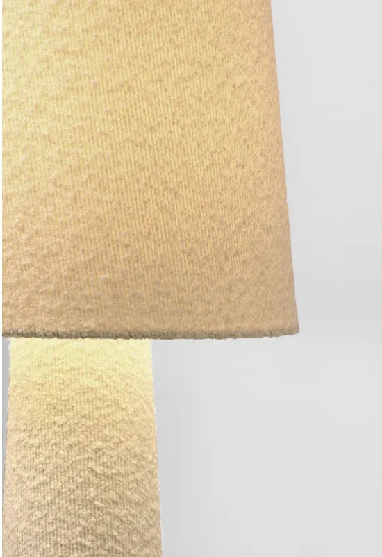 RADHA SHAPE BEIGE BOUCLÉ FLOOR LAMP H120 (4) RADHA SHAPE BEIGE BOUCLÉ FLOOR LAMP H120 (4)