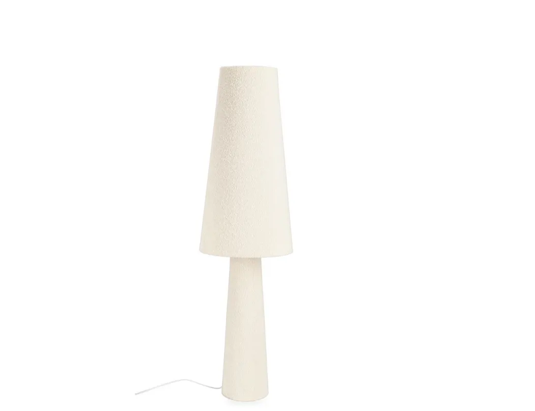 RADHA SHAPE BEIGE BOUCLÉ FLOOR LAMP H120