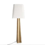 Lampă Tripura din Metal și Bumbac H151 Gold/Alb