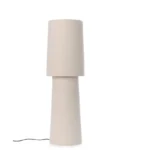 Lampă de masă Lamki Cream H58 – Textură bouclé, soclu E27 și înălțime 58 cm