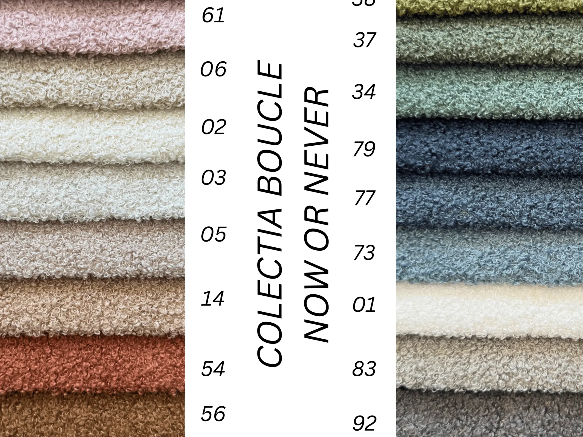 Now or never material boucle Now or never material boucle