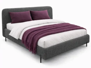 Pat Nova tapitat gri queen size Pat Nova tapitat gri queen size