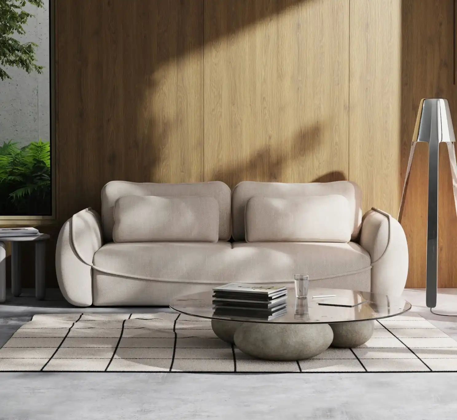 Canapea Extensibila design minimalist modern LISA - Bed Factory